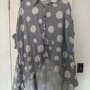 Patrizia Luca 3/4 Sleeve Blouse One Size